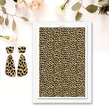 1pc Colorful Flower Leopard Pattern Print Polymer Clay Transfer Paper, Suitable For Creating Jewelry, Earrings, Transfer Paper DIY Handmade Mold - 1Pc - View 38