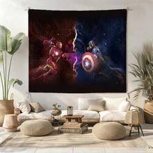 1PCS M Arvel C Ontest Of Champions Superhero Fabric Tapestry Wall Hanging Art Decor For Living Room Bedroom College Dorm C Aptain America Vs Iron Man Graphic Backdrop Party Supplies Gift For Fans Home Office Studio Apartment Wall Poster - 多色-A - 查看 2