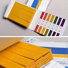 Tiras de prueba de pH 1-14, papel de prueba de calidad del agua para acuario doméstico, piscina, agua al aire libre y prueba de suelo - Multicolor - Ver 6
