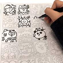25 Line Drawing Sketches, Simple Doodles, Pen Control Practice Drawings, Suitable For Adults To Draw For Fun And Stress Relief During Work Breaks, Copying Practice Sheets, Trng Focus And Observation Skills - Sets - View 6
