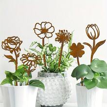 Set de 6 soportes de alambre de hierro minimalistas y creativos para decoración de habitación y comedor - A - Ver 5