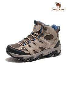CAMEL CROWN Women's Waterproof Anti-Slip Outdoor Hiking Shoes, Durable Shock-Absorbing High-Top Trail Hiking Boots - Dark Brown - View 1