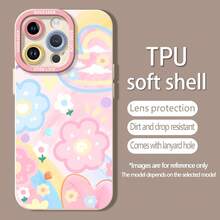 Funda para teléfono Flower Power de TPU, compatible con Samsung, Apple, VIVO, OPPO, , Transsion, ,  y Honor. Fabricada en TPU, ofrece protección contra golpes y caídas. Un regalo ideal para familiares y amigos. - Blanco - Ver 5