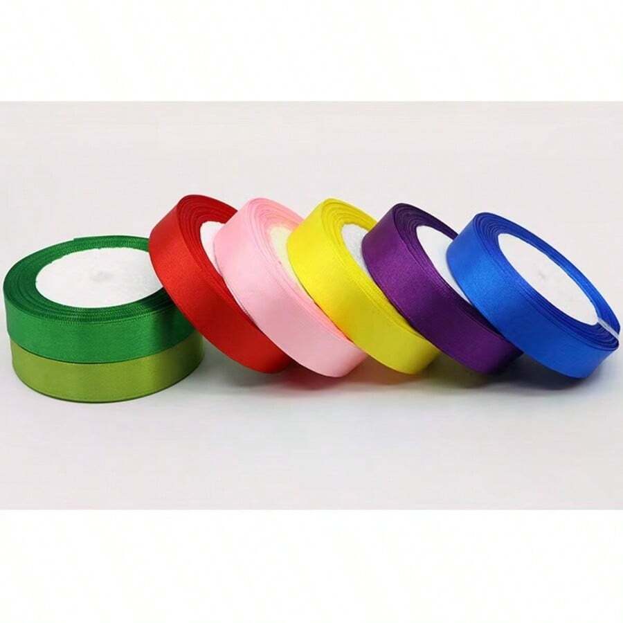 1件 2cm/1捲 22m 節日必備 金色緞帶 生日裝飾 派對用品 客人禮物 生日緞帶蝴蝶結 裝飾 個性化禮物 婚禮配件 客廳牆面藝術 - 粉色1卷22米 - 查看 1