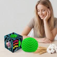 Schylling 3个可捏捏的花朵毛绒球，慢回弹减压玩具，创意可爱柔软不粘手便携办公玩具球，帮助人们缓解压力、释放情绪，是理想的派对和节日小礼物。 - 彩色 - 查看 3