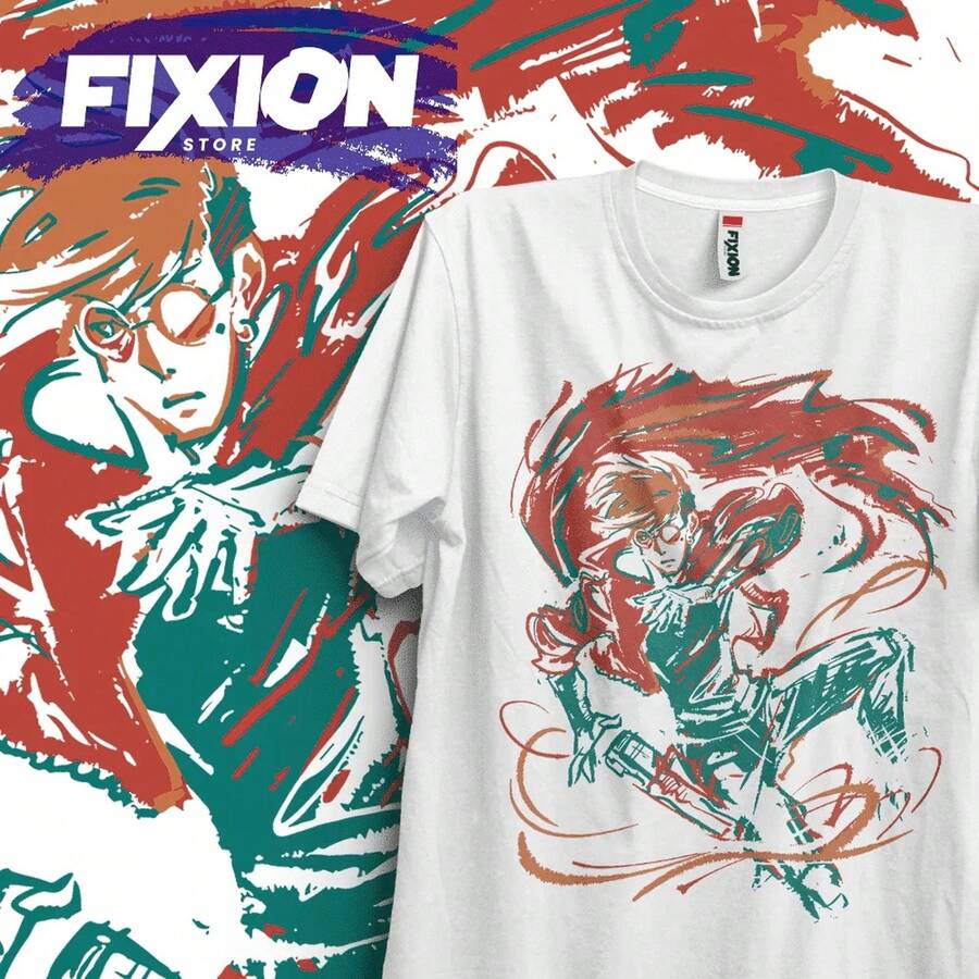 Camiseta Trigun NAnime, regalo ideal para amantes del anime. Totalmente confeccionada en algodón puro de 220 g y manga corta. Tejido grueso, resistente a las arrugas y a la deformación. Estilo sencillo y versátil, ligero y transpirable, perfecto para ir al trabajo, viajar, acampar, ir de compras y para el tiempo libre. - Blanco - Ver 1