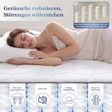 25cm High Pocket Spring Mattress, 7 Zone Spring Mattress, Ergonomic Mattress, Pocket Spring Firmness Level H3, 160x200cm And Many Other Sizes Available. - 白色 - 查看 5