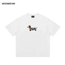 The Same Model For Men And Women Unisex Summer T-Shirt With Loose Style For Couples D0045 - Putih - View 6