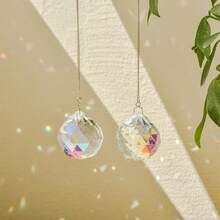 3pcs Colorful Crystal Prism Ball Pendant Solar Powered Dream Catcher Hanging Decor, Rearma Decorations, Home Decor, Room Decor, Wall Decor, Birthday Graduation Christmas Decorative Gift - Multicolor - View 5