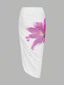 Swim Oasis Traje de baño de una pieza con estampado floral para mujer, verano - Multicolor 7 - Ver 5