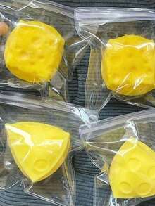 紓壓起司大號柔軟可擠壓起司塊惡搞禮物與紓壓開學用品，適合辦公室、教室或居家使用，適合冬季、感恩節、聖誕節、沙烏地阿拉伯國慶日、生日、節日、新年及情人節使用|適合男友或女友|適合成人使用 - 多色 - 查看 6