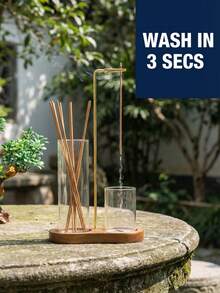 Incense Holder, Wire Incense Clip For Anti-Ash Flying Incense Burner With Removable Glass Ash Collector And Incense Candle Organizer, Elegant Aromatherapy Home Decor Room Decor Wedding Kitchen Essentials Bathroom Decor Bathroom Accessory - Incense Burner - View 7
