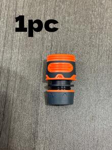 Conector rápido con revestimiento de plástico naranja, se ajusta a mangueras de 1/2" de diámetro para pistola de agua de lavado de autos - Ver 13