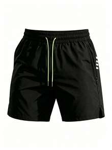 Driftmere Men's 2 Pieces T-Shirt And Shorts Set For Gym, Running And Training Sport - Black - View 8