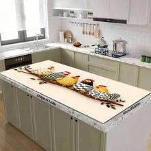 1 件彩色圆点条纹公鸡图案沥水垫,吸水性强,适用于餐桌、咖啡店、家居礼品、桌面装饰 - XYLSD-337 - 查看 8