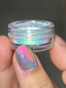 Rose Red Aurora Magic Mirror Powder Nail Glitter Pigment Dust Effect For Nail Art Decor Manicure Design - Hot Pink - View 1