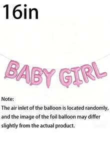 1 Set de decoraciones para baby shower que incluye pancarta de globos de papel de aluminio, corona floral de fondo, perfecta para fiesta infantil, anuncio de embarazo dulce y elegante, regalo para nuevos padres y madres embarazadas, decoración de pared metálica brillante en rosa y azul, decoraciones para celebración de recién nacido y revelación de género - Multicolor - Ver 10