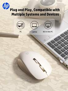 Chuột không dây HP 2.4GHz màu vàng kèm đầu thu USB - Xem 2