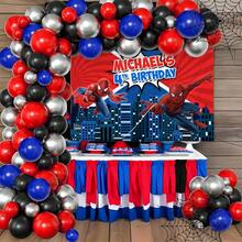 1pcs M Arvel S Pider-Man Happy Birthday Backdrop, Superhero Theme Party Decorations For Boys, City Buildings Photography Background For Cake Table, Iconic Spidey Wall Decor For Outdoor And Indoor Celebration, Creative Birthday Banner For Fans And Comic Lovers, Epic Hero Action Theme Party Supplies - Nhiều màu-A - Xem 2