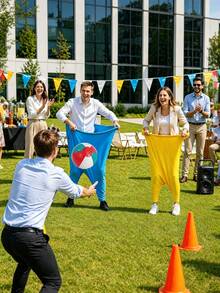 10/6/1pc Outdoor Campus Parent-Child Fun Interactive Game Pants - Multicolor - View 5