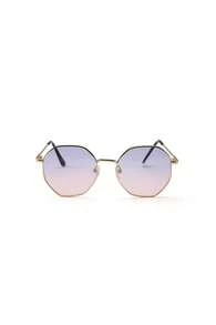 Trivaya 1pc Women's Geometric Copper-Tone Dual-Tone Fashion Fashion Glasses, Suitable For Tropical Beach Vacation, Halloween, Basic Autumn/Winter Outfits, Business Casual, Gifts, Elegant Summer Beach Vacation, Outdoor Activities, Travel - Ombre - View 5