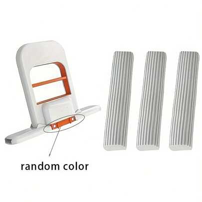 4-Piece Set 1 Mop + 3 Sponges No-Wash Desktop Cleaner - Quick Cleaning Design, Foldable Space-Saving Handheld System, Suitable For Home, Office, Bathroom, And Kitchen Compact Desktop Scrubber, Suitable For Small Apartments And Dormitories, Durable Plastic Material, Wall Flat Mop, Sponge Mop, Kitchen Mini Mop, Office Maintenance, Easy To Store, Sturdy Structure, Home Organization, Dormitory Essentials