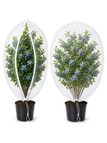 2pcs Fruit Tree Protection Net, With Zipper And Drawstring, Transparent Garden Anti-Bird & Insect Net Cover, Prevent Deer, Squirrel, Pest Damage For Plants And Flowers - Multicolor - View 1
