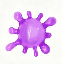 1 pieza Juguete de bola de estrés Squishy, en forma de gota de agua, diversión de rebote lento, suave y no pegajoso, bola portátil de curación - Multicolor - Ver 8