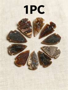 QYDCX Puntas de flecha de piedra natural surtidas premium: ideales para la fabricación de joyas DIY, suministros de artesanía, accesorios de caza y cristales curativos espirituales - un imprescindible para amantes de la naturaleza y artesanos - Multicolor - Ver 7
