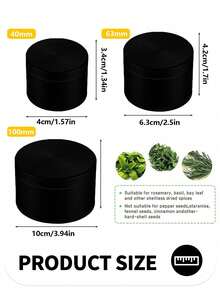 便攜式 4 層香料研磨器－鋅合金碎料器，裝飾性金屬研磨器，酷紫色布偶，磁吸蓋與細網篩，精巧 4 件組香草與香料研磨器，便攜式研磨工具，適用於乾燥香草、胡椒、調味料與茶葉 - 多色2 - 查看 8