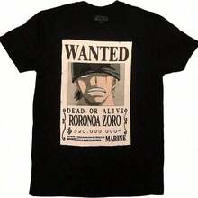 One Piece Roronoa Zoro Bounty T-Shirt - Officially Licensed Tops, Men, Blouses - Black - View 1