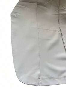 Traje de negocios informal para mujer con chaleco de unicolor y pantalón largo de verano - Albaricoque - Ver 4