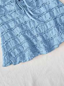 Nuevo Camisol Sexy Ajustado con Tirantes Finos y Espalda Descubierta para Mujer - Azul - Ver 3