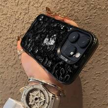 Funda para teléfono Monster Design, compatible con Samsung, Apple, VIVO, OPPO, , Transsion, ,  y Honor. Fabricada en TPU, ofrece protección contra golpes y caídas. Un regalo ideal para familiares y amigos. - Negro - Ver 6