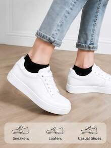 20 Pairs Women's Lightweight Breathable Ankle Socks, Basic Style For Summer - Black - View 5