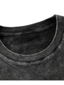 Anime-Themed T-Shirts For Men And Women, Short-Sleeved Streetwear, Hip-Hop Style T-Shirts, Y2K Clothing, Unisex Casual Anime T-Shirts For Men. - 黑色 - 查看 4