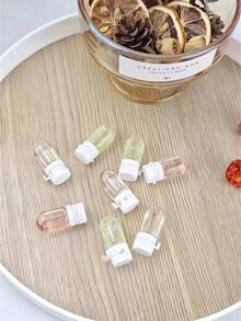 10pcs Portable Travel Cosmetic Dispenser Bottles, Flip Top Travel Bottles, Transparent Leak-Proof Containers, Suitable For Lotion, Hand Soap And Other Liquids - White - View 2