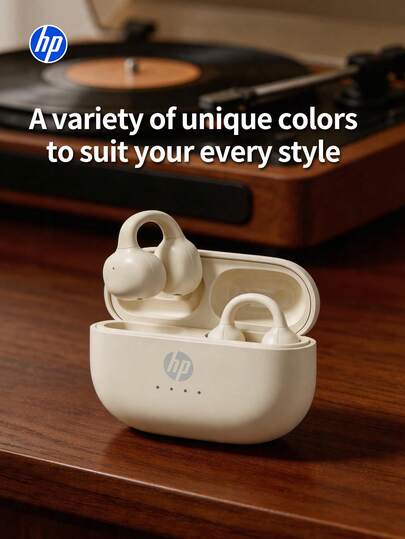 HP H10J True Wireless Earbuds, 3.1g Ultra-Lightweight Bluetooth 5.0 Headphones, Auto Pairing, TWS Mono/Stereo Mode, Type-C Charging, Touch Control, Clear Calling Suitable For Sports & Work