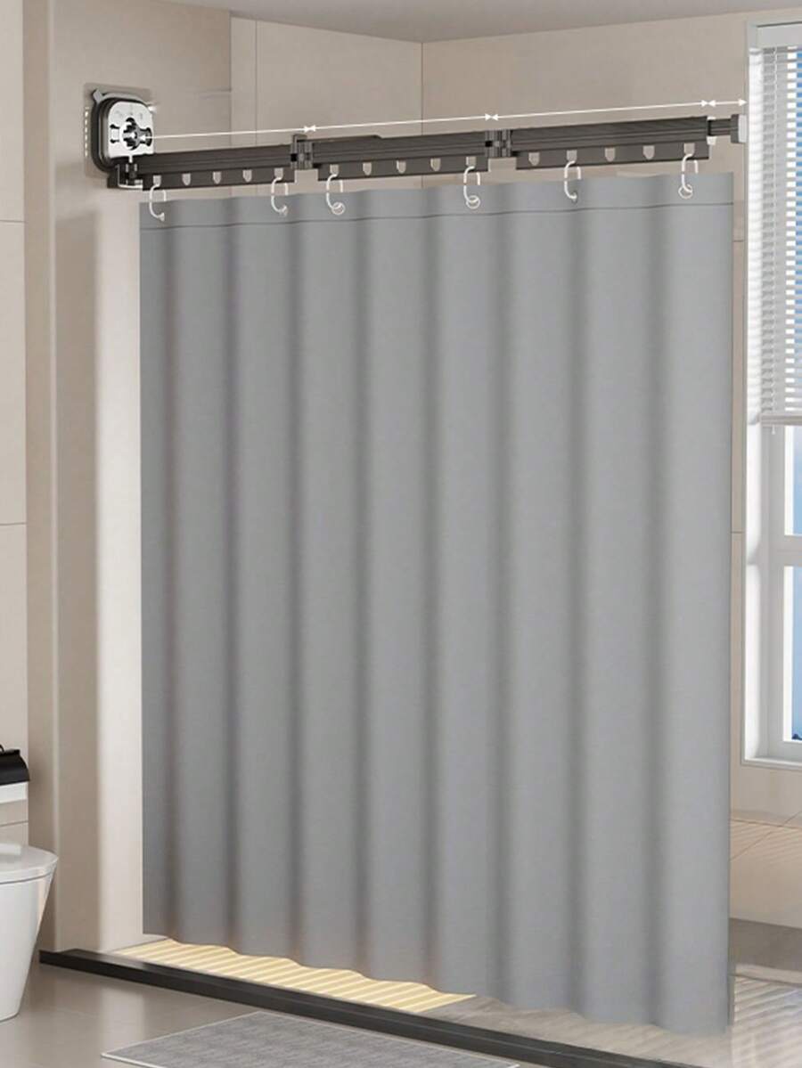 Adjustable & Foldable Drying Rack, Can Be Used As Quilt Drying Rod And Shower Curtain Rod. Upgraded Thicker Aluminum Alloy Material, With Anti-Wind Hole Design, 360° Foldable, Rust & Moisture Proof, Multi-Angle Adjustable, Easy Open And Close, Suitable For Indoor, Balcony, Hotel, Outdoor And RV