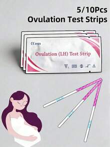 5/10/50pcs Ovulation Test Strips,Ovulation Preparation Testing Ovum Follicle Monitoring(Not Pregnancy Test Strip) - Multicolor - View 1