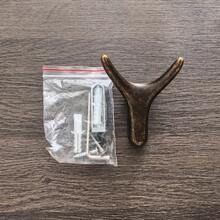 1/2/5 chiếc móc treo quần áo phong cách vintage, móc treo áo choàng phòng ngủ, móc treo áo khoác gắn cửa, móc lưu trữ tủ bếp, móc treo khăn, phụ kiện phòng tắm - Đồng - Xem 12