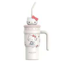 Miniso Sanrio Hello Kitty Cinnamoroll Kuromi Cold Drink Cup Cute Cartoon Thermos Cup Large Capacity Stainless Steel Insulated Cup Tumbler Outdoor Portable Water Bottle 700ml/24oz - Multicolor - View 15