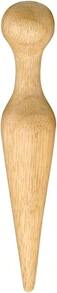 HIC Kitchen Wooden Pestle For Chinois, Hardwood, Cone-Shaped, For Purees, Sauces, Soups, Jams, And More, 8-Inches - ColorB - View 1