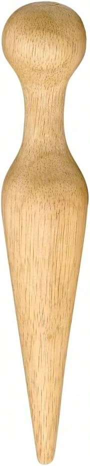 HIC Kitchen Wooden Pestle For Chinois, Hardwood, Cone-Shaped, For Purees, Sauces, Soups, Jams, And More, 8-Inches - ColorB - View 1