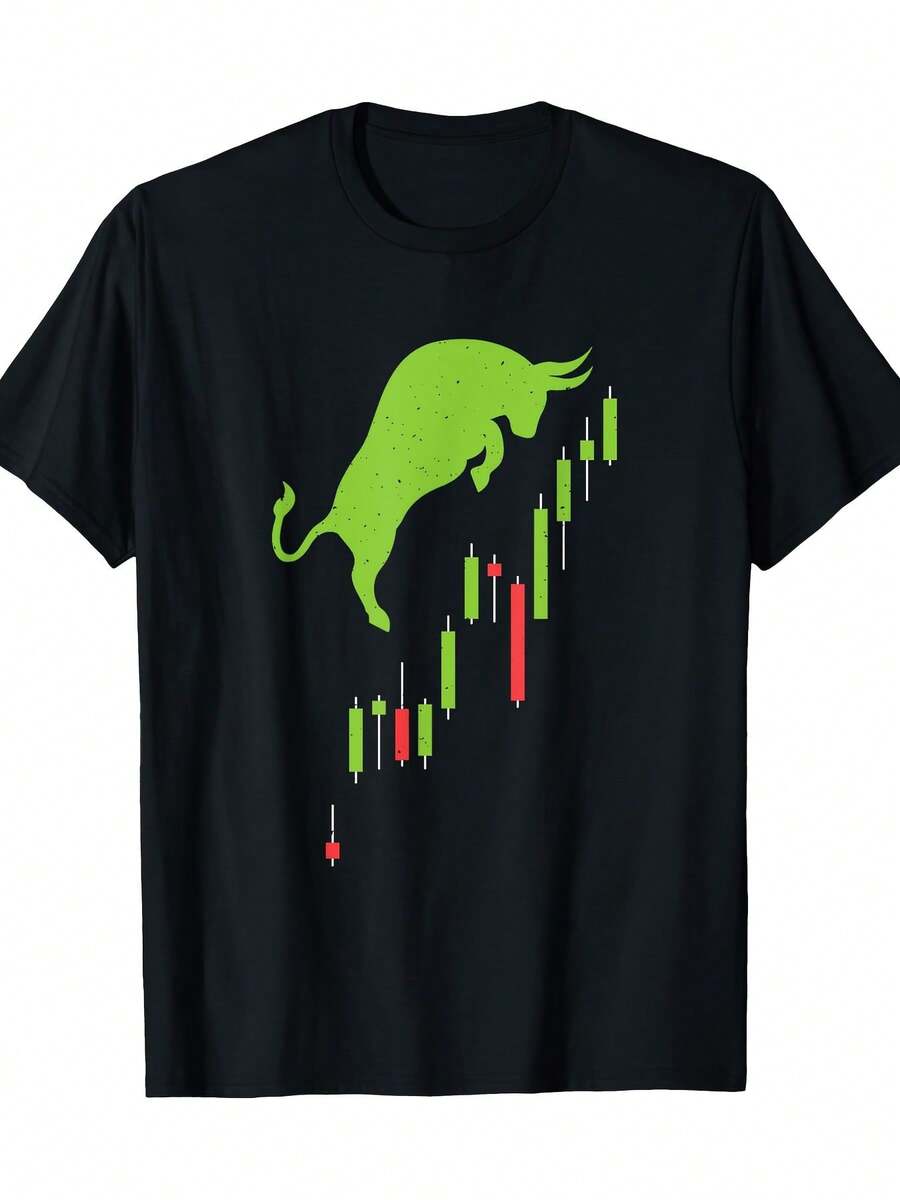 Camiseta unisex, para hombreFinanzasToro&CandelabroGráficoGráficoCamiseta-NegroconVerdeToro&RojoCandelabroDiseño,CortoMangaRedondoCuelloInformalTeeparaExistenciasComercioCorredores&FinancieroProfesionales,MáquinaLavableProfesionalFinanzasRopa, vestimentaMedianoElasticidadTela,Corredor de valoresRopaGeométricoImprimir,TranspirableCamisaNegociosCasual,ropademujer,blusasparamujer,topsdemujer,playerasdemujer, GráficoimpresoAmigable con la piel, estilo de los 90Retro, Ropa Urbana, De ModacasualCamisetas, GráficasimpresoAmigable con la piel, estilo de los 90Retro, Ropa Urbana, De Modacasualcamisetas - Negro - Ver 1