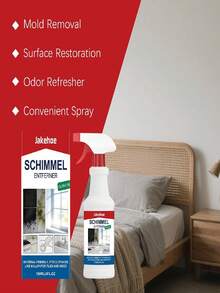 jakehoe Eliminador de moho - Eliminación suave de manchas de moho, reducción de olores, ambientador para azulejos, paredes, uso doméstico. Elimina eficazmente el moho negro en papel tapiz, revestimientos de pared y azulejos. - Líquido - Ver 6