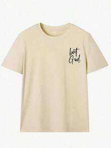 Camiseta Vintage para Mujer, Estilo Casual de Vacaciones, Holgada, con Estampado de Lema, Cuello Redondo y Manga Corta, Nueva para el Verano. Adecuado para correr, pasar el rato en casa, reuniones, fiestas y otras ocasiones. Adecuado para el Día de San Valentín, la temporada de regreso a clases, el Día del Maestro y otras festividades. Camiseta de manga corta con estampado de letras, suave, holgada y cómoda, estilo urbano de alta gama, informal, versátil y a la moda. - Albaricoque - Ver 6