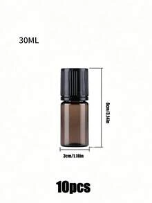 細長滴管瓶 10ml/30ml/50ml 空擠壓式眼藥水瓶 PET 可擠壓液體蓋瓶 便攜輕量旅行配件 適合返校與旅行 - 彩色 - 查看 13