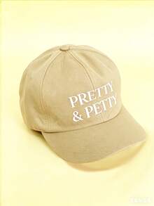 1件中性復古「PRETTY&PETTY」字母印花棒球帽，螢光粉色網格老爹帽，適合戶外、旅行、徒步、海灘、度假 - 彩色 - 查看 12