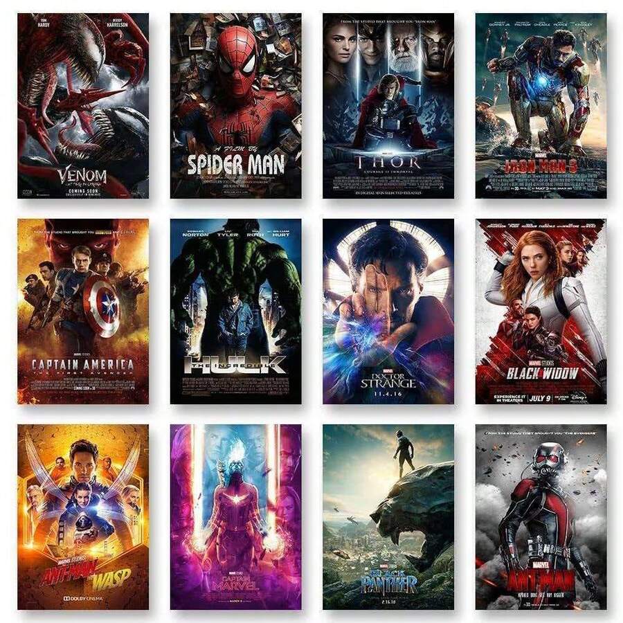 Best-Selling Superhero Movie Poster / / / Thor / / High-Definition Printed Wall Decor Dorm Bedroom Background Wall Sticker Movie Fan Merchandise - Multicolor - View 1